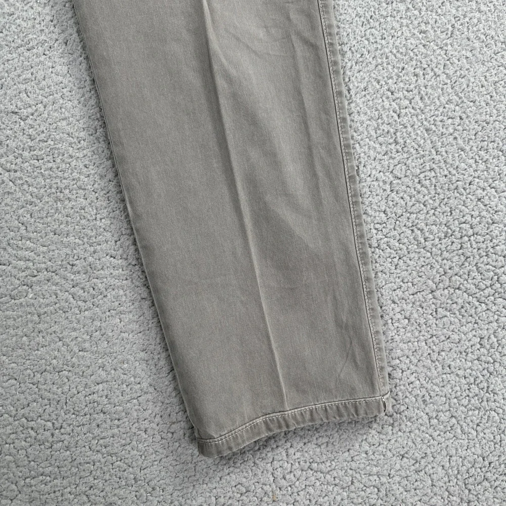 Meyer‎ Diego Chino Pants Men 36x28 Grey Cotton Stretch Modern Flat Front